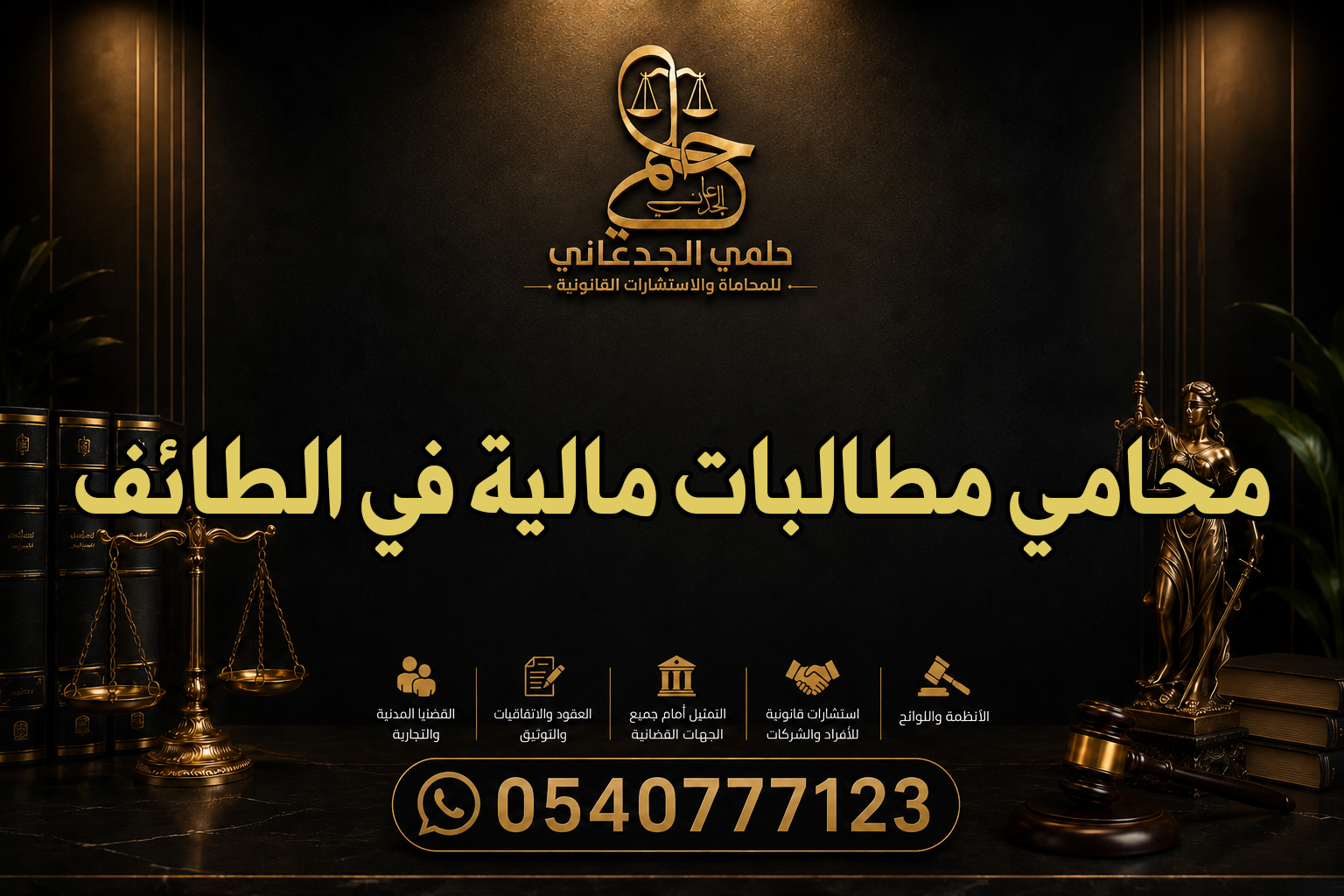محامي مطالبات مالية في الطائف